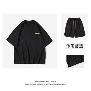夏季新款套装男潮牌潮流休闲运动短袖短裤运动套装 TZ30-特批68图片