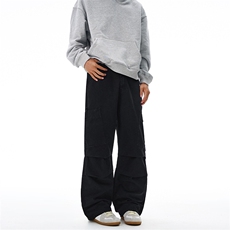 2025秋冬松紧腰美式石磨水洗复古珠帆马丁休闲裤男直筒宽松工装裤，男装工装外套，星座301D-3