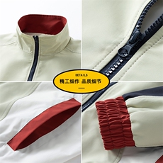 2025新款现货小米格撞色夹克男立领上衣外套DSA157B-J1571-P70，男装夹克，电商A157B
