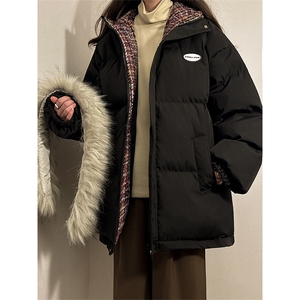 XZ102B-1冬季大毛领棉衣外套男女同款新款棉衣XZ102B-1-M8005P135图片