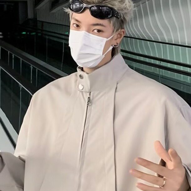 棒球服男士春秋季2024新款潮牌宽松工装外套飞行员夹克8252/P64,男装夹克,星座506