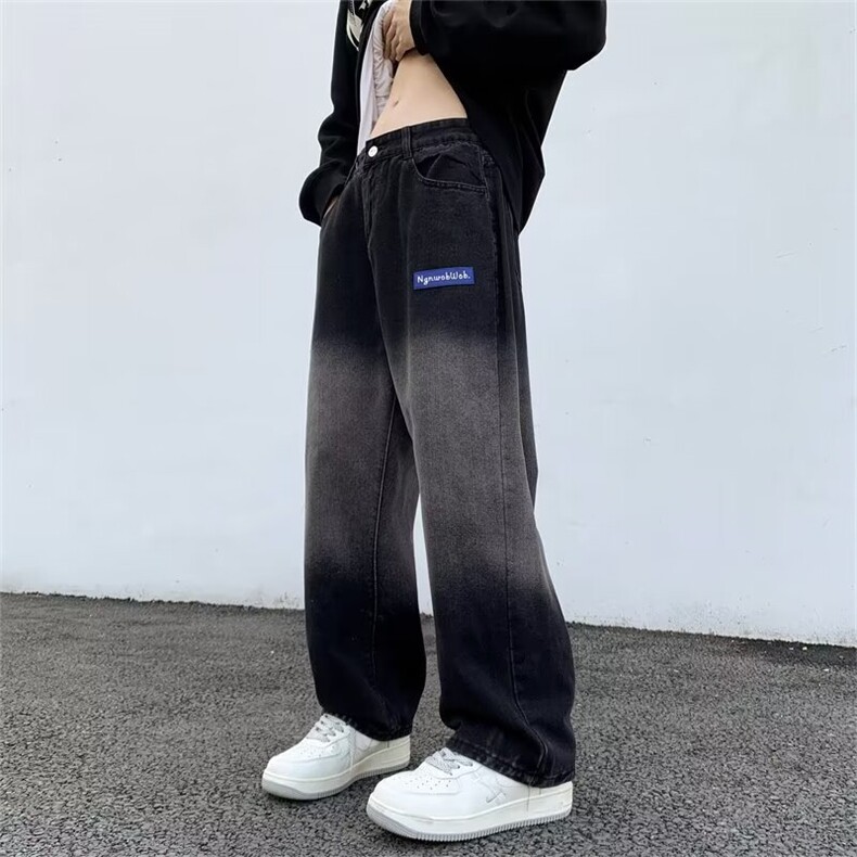 牛仔裤男韩版潮流高街帅气渐变色春季2024新款ins长裤RK1479-P41,男装牛仔裤,星座412-3