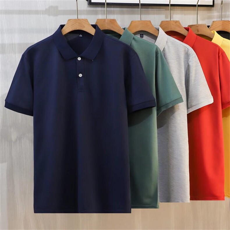 男士短袖POLO衫2023夏季新款韩版翻领T恤纯色半袖T4200P27，男装Polo衫，星座1116-2