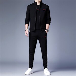 男土春季卫衣运动套装中青年男装爸爸2023春秋新款运动服图片