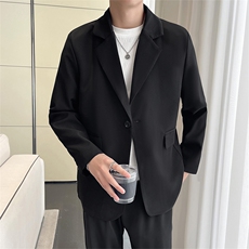 秋季休闲小西服男装外套西服男XF001-P75控128黑色尺码到4XL，男装西服，星座210-1