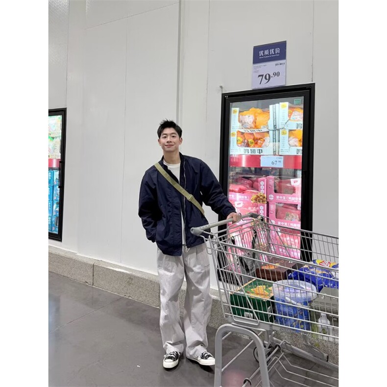2025美式立领工装教练飞行夹克外套男秋季潮牌宽松男生上衣,男装夹克,星座506A