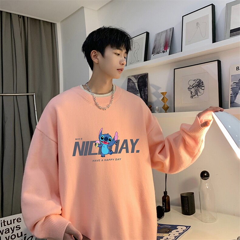 控78假两件毛衣男大码加绒针织衫男毛线衣M80173-P55加绒P70,男装针织衫/毛衣,电商A040