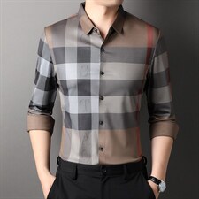 D66273钱塘2020-2中青年男士长袖时尚休闲百搭春秋季衬衫P87，男装衬衫，钱塘207-2