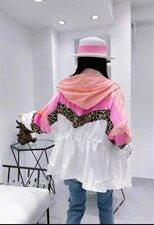 新款欧韩时尚洋气拼豹纹连帽防晒衣，其它，L·H·X