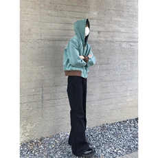 【有货】湖水绿Boxy短款连帽外套男春秋美式帆布夹克Y166CC-特P63，男装夹克，星座1007（原301D）