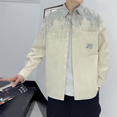 扎染高品质纯棉280克加厚寸衫外套时尚店主社会小伙新款CS62P68，女装短外套，星座301B-1