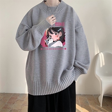 半高领毛衣男士大码针织衫男毛线衣男M18353-P45加绒款-P65，男装针织衫/毛衣，电商A040