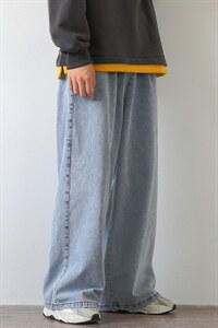 2023冬季加绒加厚牛仔裤男白墙大码拖地阔腿长裤N80211-P60图片