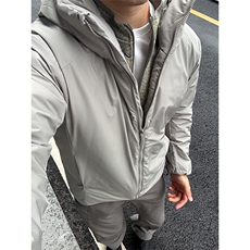 高品阿瞳木户外山系轻量化P棉休闲连帽棉衣棉服男女A1123-P125，男装棉衣，星座1505
