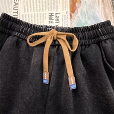 慵懒时尚潮牌潮纯色运动裤休闲裤QK53P40，男装休闲裤，星座1116-2