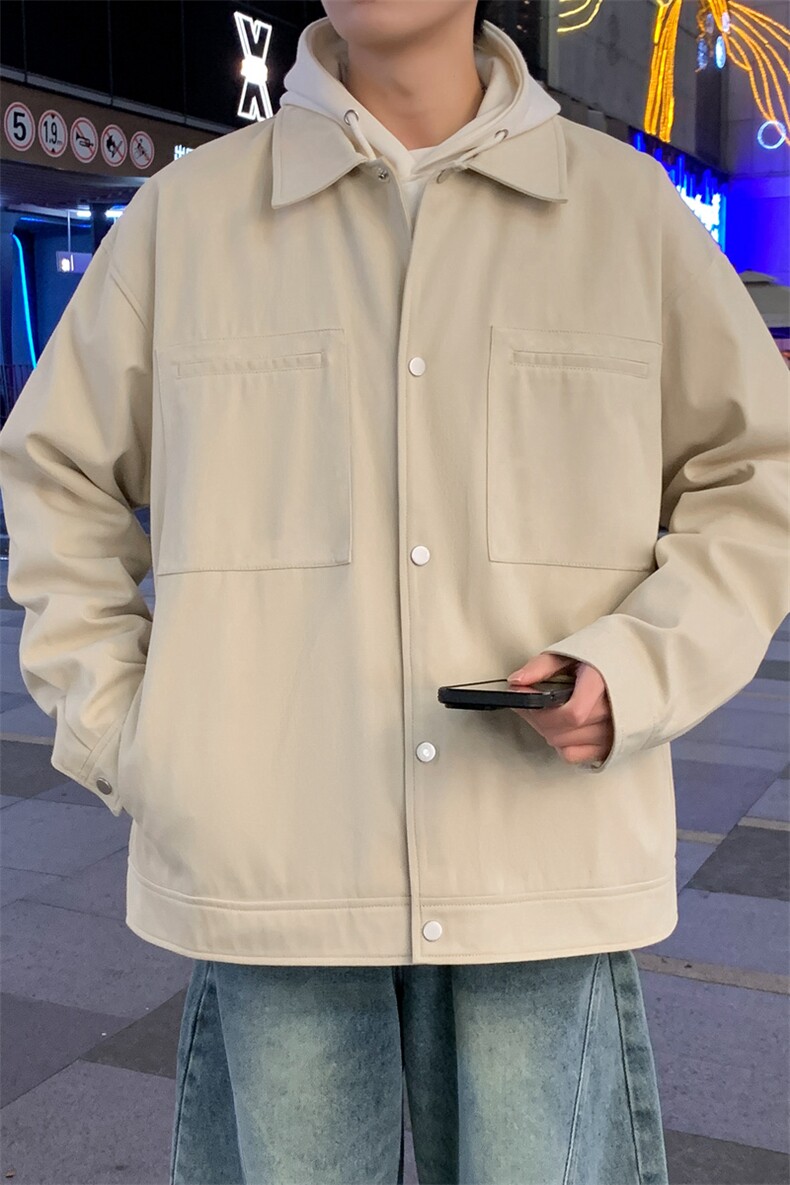 美式复古夹克男工装春季休闲纯棉翻领上衣外套A406JK3519特P85,男装夹克,星座309（原A406）