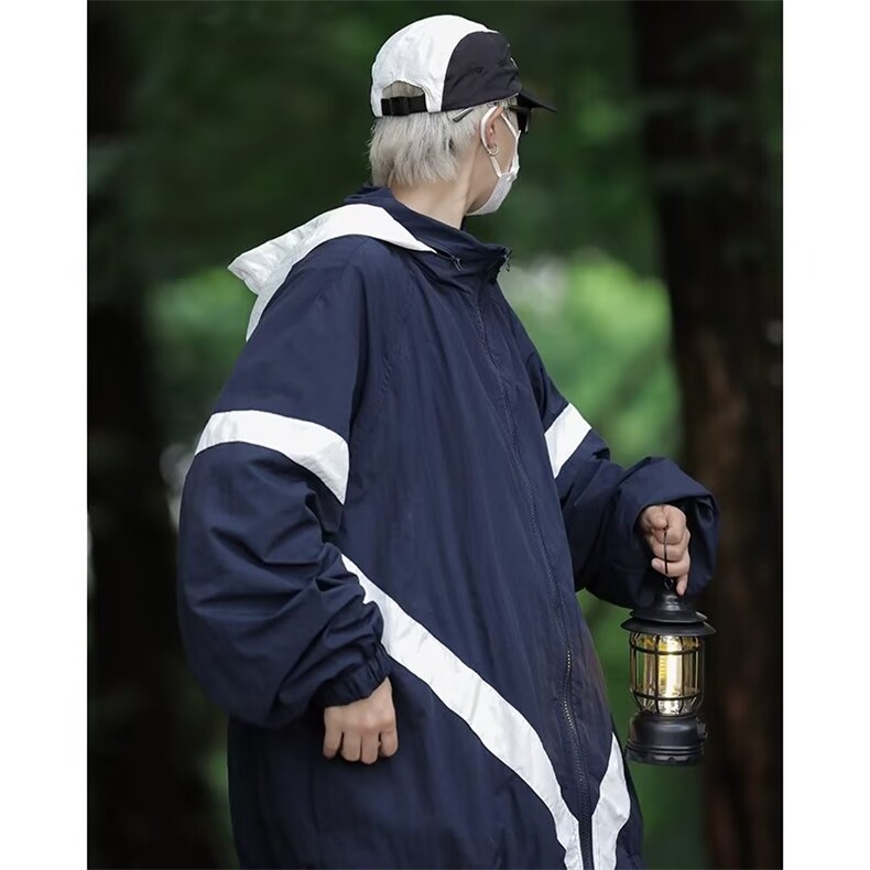秋季青春流行男防水拼接连帽夹克XZ199P58,男装夹克,星座1116-2