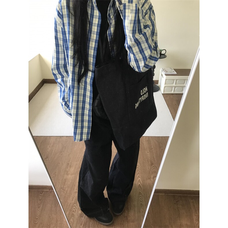 【有货】cleanfit蓝白格子衬衫男美式复古长袖衬衣N316LL-特P45,男装衬衫,星座1007（原301D）