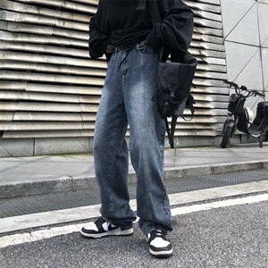 高街帅气牛仔裤男韩版潮流2022秋夏季新款ins宽松休闲裤K2206-P45图片