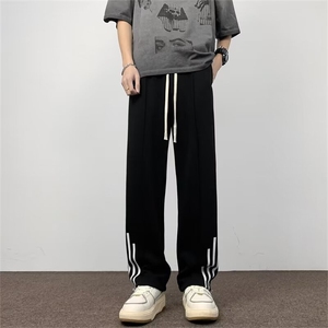 美式潮牌百搭休闲长裤2024夏季宽松坠感运动裤男现货 K7825-P32图片