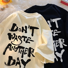 240G重磅美式印花纯棉大码宽松休闲短袖T恤T312-P28，男装T恤，电商B219A