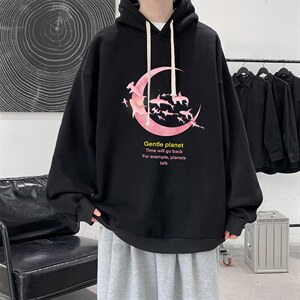 WY2209-P35 加绒款-P40 纯棉连帽卫衣男大码运动帽衫宽松薄外套男图片