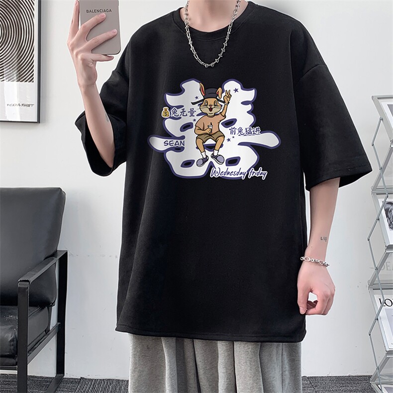 麂皮绒短袖t恤男大码半袖男JD82306-P25,男装T恤,电商A040