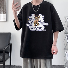 麂皮绒短袖t恤男大码半袖男JD82306-P25，男装T恤，电商A040