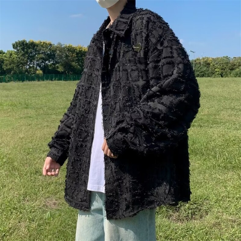 新款潮流男流苏衬衫FC019P42,男装衬衫,星座1116-2