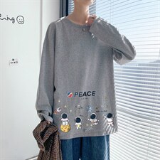 ！秋季打底衫男卫衣男潮流圆领纯棉长袖T恤男CX293-P25图片