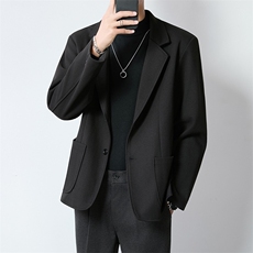 男款冬季呢子西装外套时尚商务休闲男修身百搭毛呢西服流行百搭男，男装西服套装，星座813-2