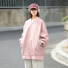 秋季新款中性风飞行员夹克男宽松二开棒球服DSA157B-JK7860-特P60，男装夹克，电商A157B