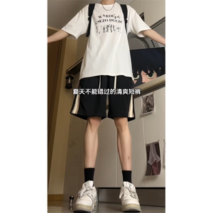 2026夏季主推美式潮牌男拼接短裤24XD23029-特批30图片