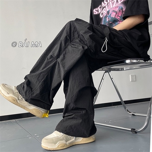 夏季新款多巴胺多口袋工装裤速干宽松休闲裤XZ211-1-K2339-P55图片