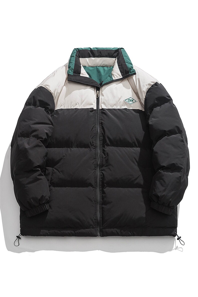 白底23新款冬季时尚宽松字母印花潮流棉服外套MY5060特批P95控158,男装棉衣,电商A247-1