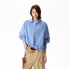2026春季撞色细格子美式衬衫薄外套男女同款C61318-TP3568，男装衬衫，电商A102