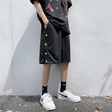 大货主推排扣短裤新款男士港风男女中性休闲裤五分裤GK588-p26，男装休闲裤，星座1008-1