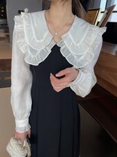 双层大翻领连衣裙，女装连衣裙，DIDI&KOKO(3F)