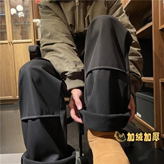 抖音品质冬季保暖加绒宽松简约百搭休闲卫裤B315-K861JR-p55控78，男装休闲裤，电商B315