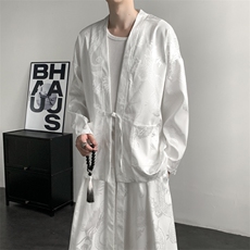 2026春装新款新中式龙纹夹克开衫外套唐装汉服2512-P50，男装夹克，电商A057