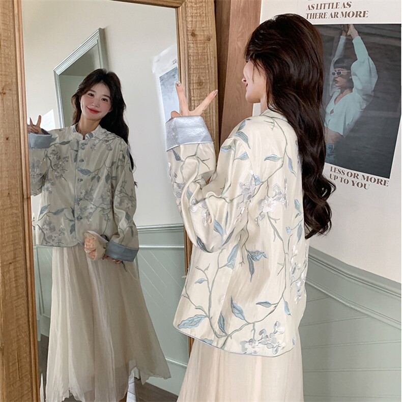 现货！26年春装新款新中式短款外套5529-P160K228,女装短外套,2D112