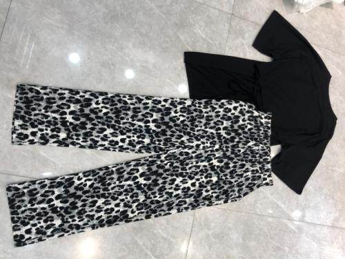 豹纹裤套装，女装职业装，DCXY 超越