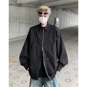 男装衬衫24春季小众金属设计衬衫韩版长袖衬衣XZ514-2-202417-P78图片