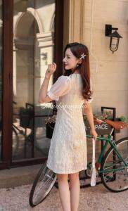 刺绣改良旗袍连衣裙，女装婚纱/旗袍/礼服，天使公主