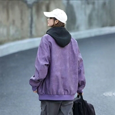 网络图现货假两件机车服皮衣外套男高级感痞帅宽松休闲R960-P90，男装夹克，星座1005-4