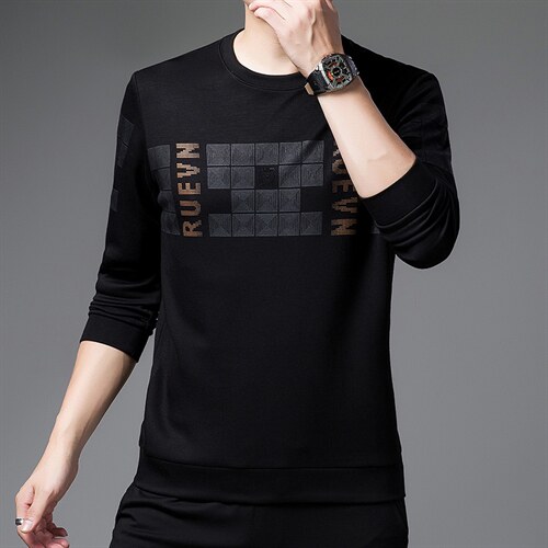 KLSB8721男式2023春季新款长袖T恤男休闲男装卫衣P60,男装卫衣,电商B360