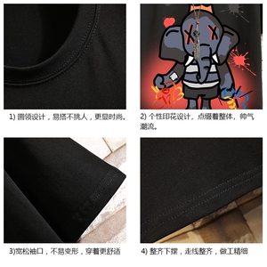 DX17221-P20 纯短袖t恤男大码半袖打底衫宽松体恤衫 砖墙挂拍图片