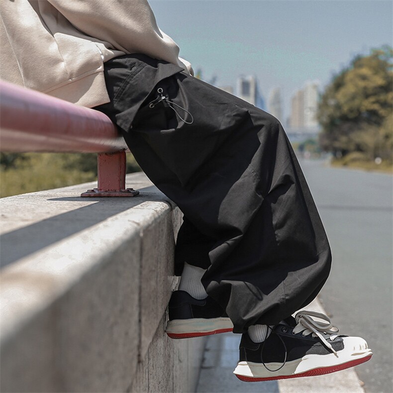 B2212023秋装新款日系宽松大码休闲束脚工装裤LK22053-P60控78,男装休闲裤,电商B221