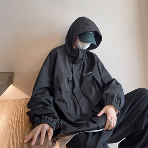 美式冲锋衣男士外套春秋季潮牌日系cityboy工装连帽夹克CF20-P68图片