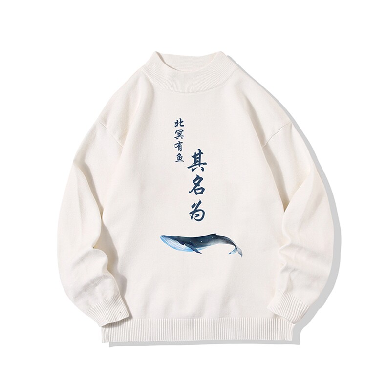 半高领毛衣男士大码针织衫男毛线衣男M18261-P45加绒款-P65,男装针织衫/毛衣,电商A040